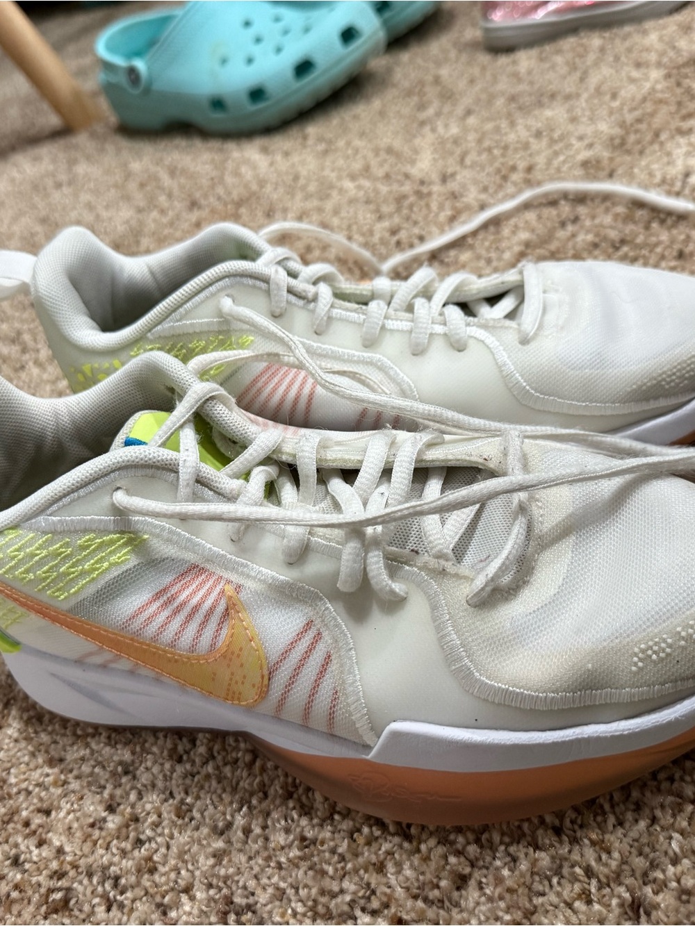 Nike Sabrina 2 GS Conductor Basketball Shoes White Volt Blue Size 5Y